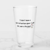 Verre Poulet court de durée d'attention (Devant)