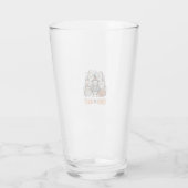 Verre Poulet drôle ou traitement Halloween Graphique de  (Dos)