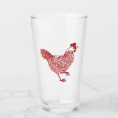 Verre Poulet Hen Beer (Devant)