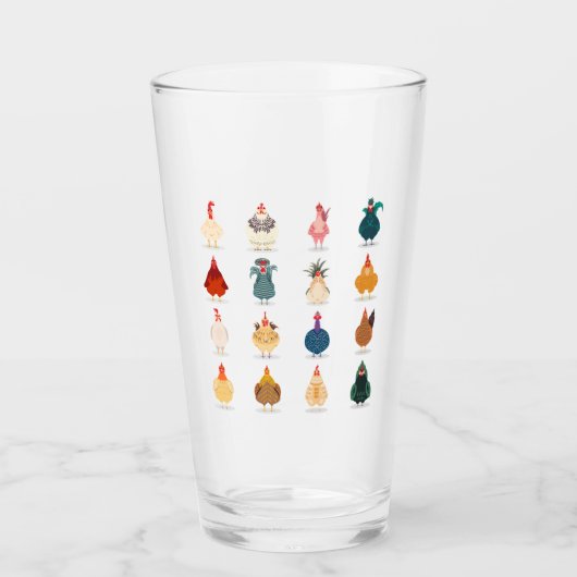 Verre Poulet mou (Devant)