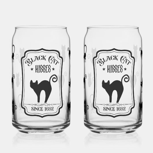 Verre pour amateur de chats effrayants (Gauche)