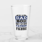 Verre Pour Papa Bod Père Figure Funny Bière Humour (Devant)