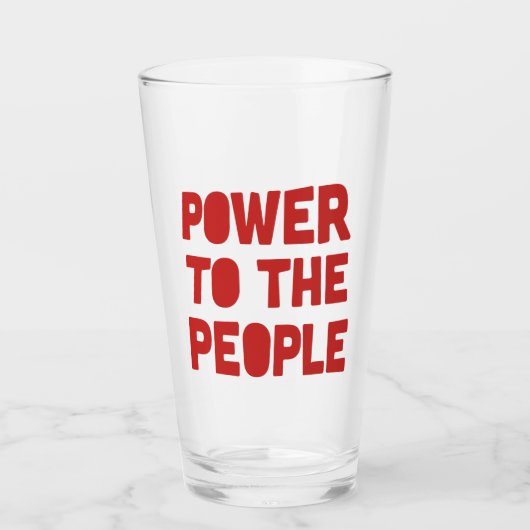 Verre Pouvoir Au Peuple (Devant)