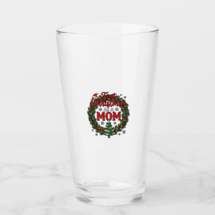 Verre Premier Noël en tant que maman Couronne d'arbre en