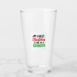 Verre Premier Noël Grand-père Chapeau de Père Noël