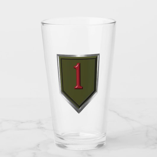 Verre Premier patch encadré pour la division d'infanteri (Devant)