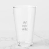 Verre Prendre avant le coucher (Dos)