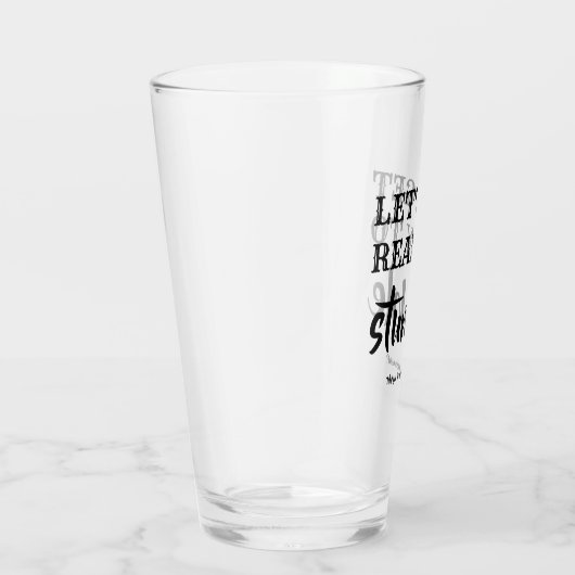 Verre Préparez-vous à trébucher - Proposition Drôle De B (Droite)