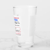 Verre Prescription RX pour la bière (Gauche)