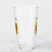 Verre Pretty Fantasy Yellow Sunflower Curled Petals (Gauche)