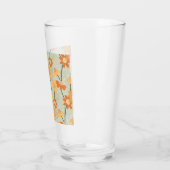 Verre Pretty retro muted 1970 s flowers (Gauche)