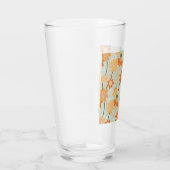 Verre Pretty retro muted 1970 s flowers (Droite)
