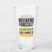 Verre Prévisions de week-end - 100% de chances de bars T (Dos)