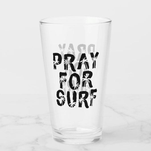 Verre Priez Pour Surp Palm Tree Surfer (Dos)