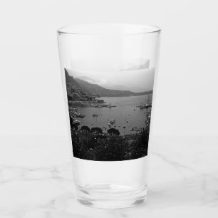 Verre Principauté de Monaco vintage Le port