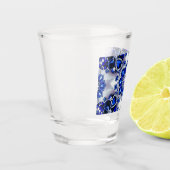 Verre pris aux couleurs Bleues Blanches (Gauche)