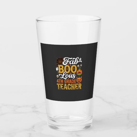Verre Professeur de 4e année Faboolous Halloween (Devant)