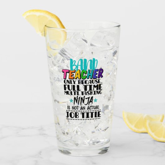 Verre Professeur De Bande Seulement Parce Que Multi-Tâch (Devant glace)