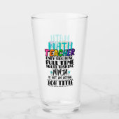 Verre Professeur De Mathématiques Seulement Parce Que Mu (Devant)