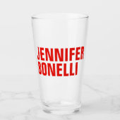 Verre Professionnel minimaliste moderne en blanc (Devant)