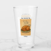 Verre Profitez simplement de la dinde (Devant)