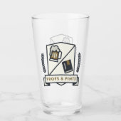 Verre Profs et pintes de verre-crête de pinte (Devant)