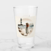 Verre Promenade au phare côtier (Devant)