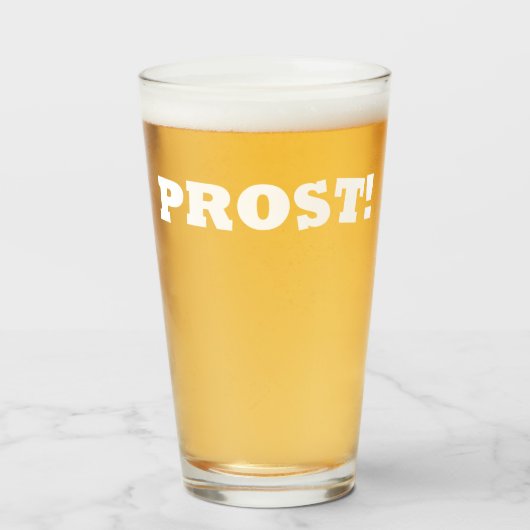 Verre Proost ! Bière Octoberfest (Devant (rempli))