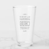 Verre Proposition de Groomsman Chug pour accepter une bi (Dos)