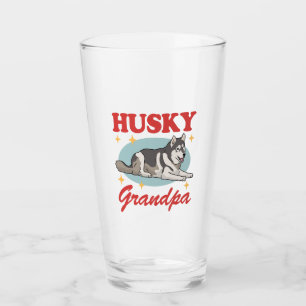 Verre Propriétaire de chiens Husky Grandpa Sibérien Husk