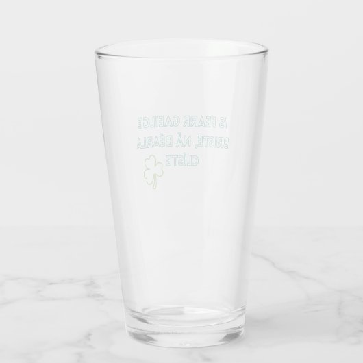 Verre Proverbe gaélique Saint Patrick (Dos)