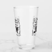 Verre Psaume 126:5 Typographie des Écritures – Moissonne (Gauche)