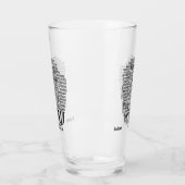 Verre PSYCHOLOGIE Word Cloud nom personnalisé (Gauche)