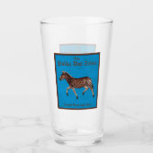 Verre Pub anglais Polka Dot Zebra (Devant)