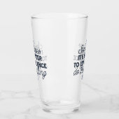 Verre Puissance du silence - Citation inspirante (Gauche)