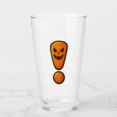 Verre Pumpkin Halloween Exclamation Mark Glass (Devant)