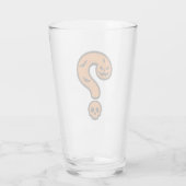 Verre Pumpkin Halloween Question Mark Glass (Dos)