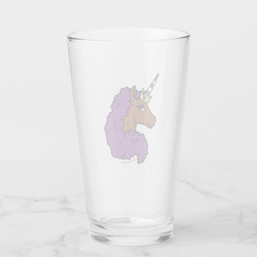 Verre Purple Afro Unicorn (Dos)