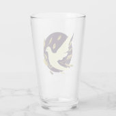 Verre Purple et Gold Peace Dove (Dos)