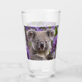 Verre Purple Jacaranda Koala Ours, (Dos)