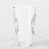 Verre Purple Lavender Blanc Floral Mariage Keepsaké (Gauche)