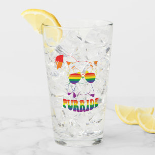 Verre Purride   Cute chat gay   Lesbienne   Arc en ciel