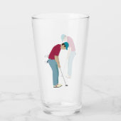 Verre Putage de golfeurs (Dos)