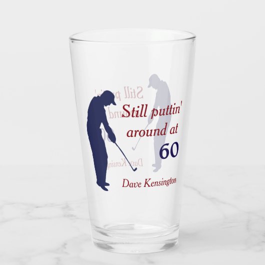 Verre Puttin autour à l'anniversaire 60 (Dos)