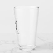 Verre Pwerspalized Monogram Nom Groomsman (Gauche)