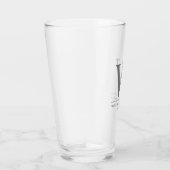 Verre Pwerspalized Monogram Nom Groomsman (Droite)
