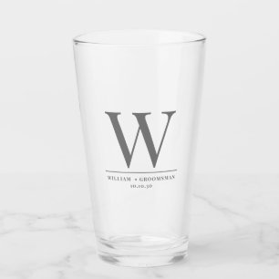 Verre Pwerspalized Monogram Nom Groomsman