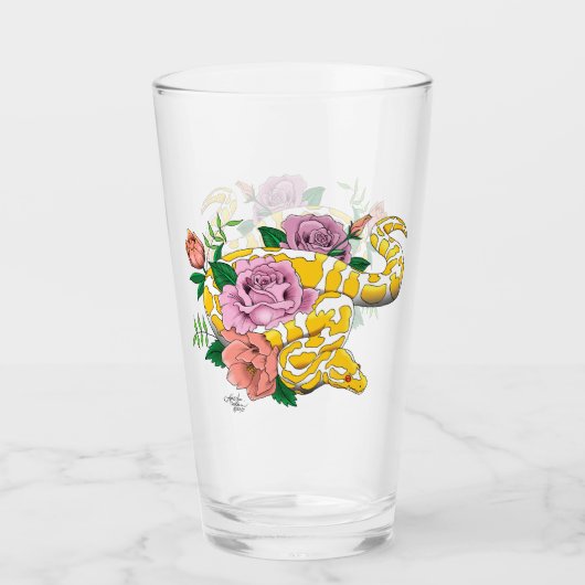 Verre Python albino (Devant)