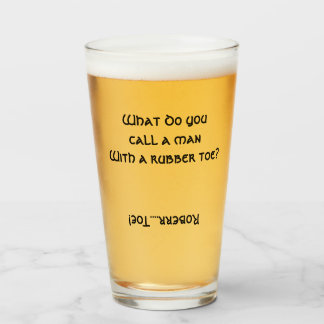 Verre Q&Q MAN AVEC UN TOUR EN CAOUTCHOUC? Pint de bière 