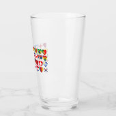 Verre Qatar Tournoi 32 Pays Drapeaux Coeurs (Gauche)